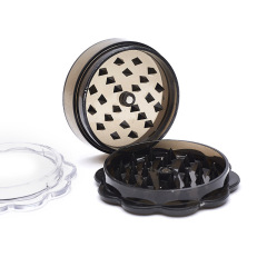 Sun Flowers Shape Plastic 60mm 3 parts Grinder