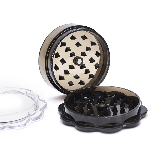 Sun Flowers Shape Plastic 60mm 3 parts Grinder