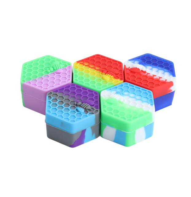 Wholesale Hexagonal Silicone Oil Container