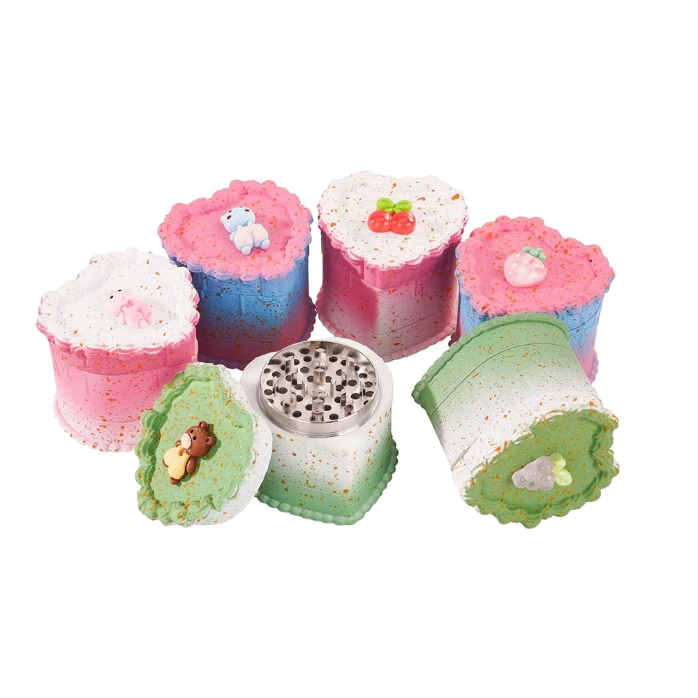 Wholesale Heart Shaped Cup Cake Design Herb Grinder