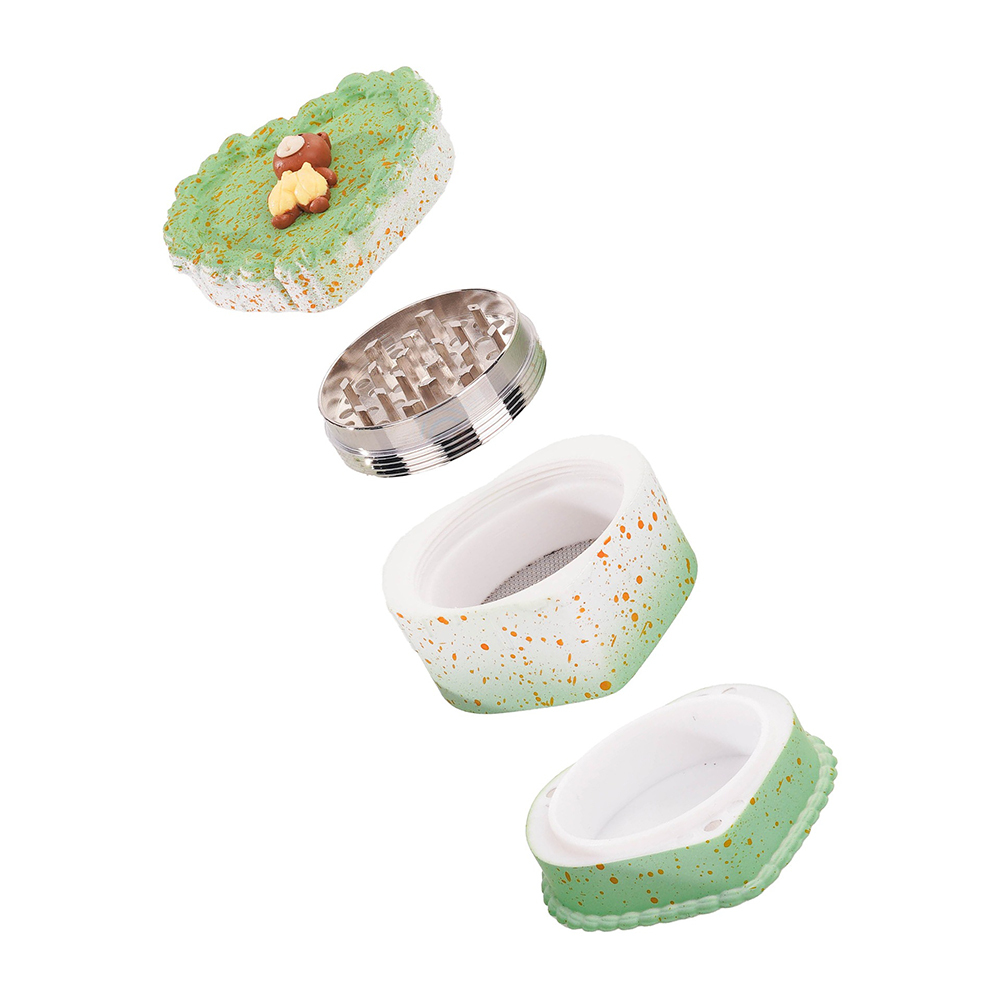 Wholesale Heart Shaped Cup Cake Design Herb Grinder