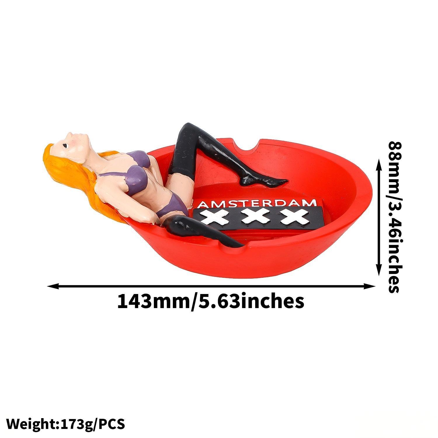 New creative resin ashtray - fashionable and individual woman-shaped ashtray