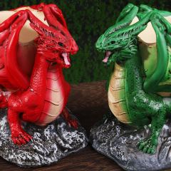 Factory direct sale of dinosaur ashtray resin creative craft three dimensional art piece three-dimensional decorative ashtray wholesale