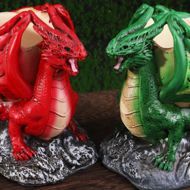 Factory direct sale of dinosaur ashtray resin creative craft three dimensional art piece three-dimensional decorative ashtray wholesale