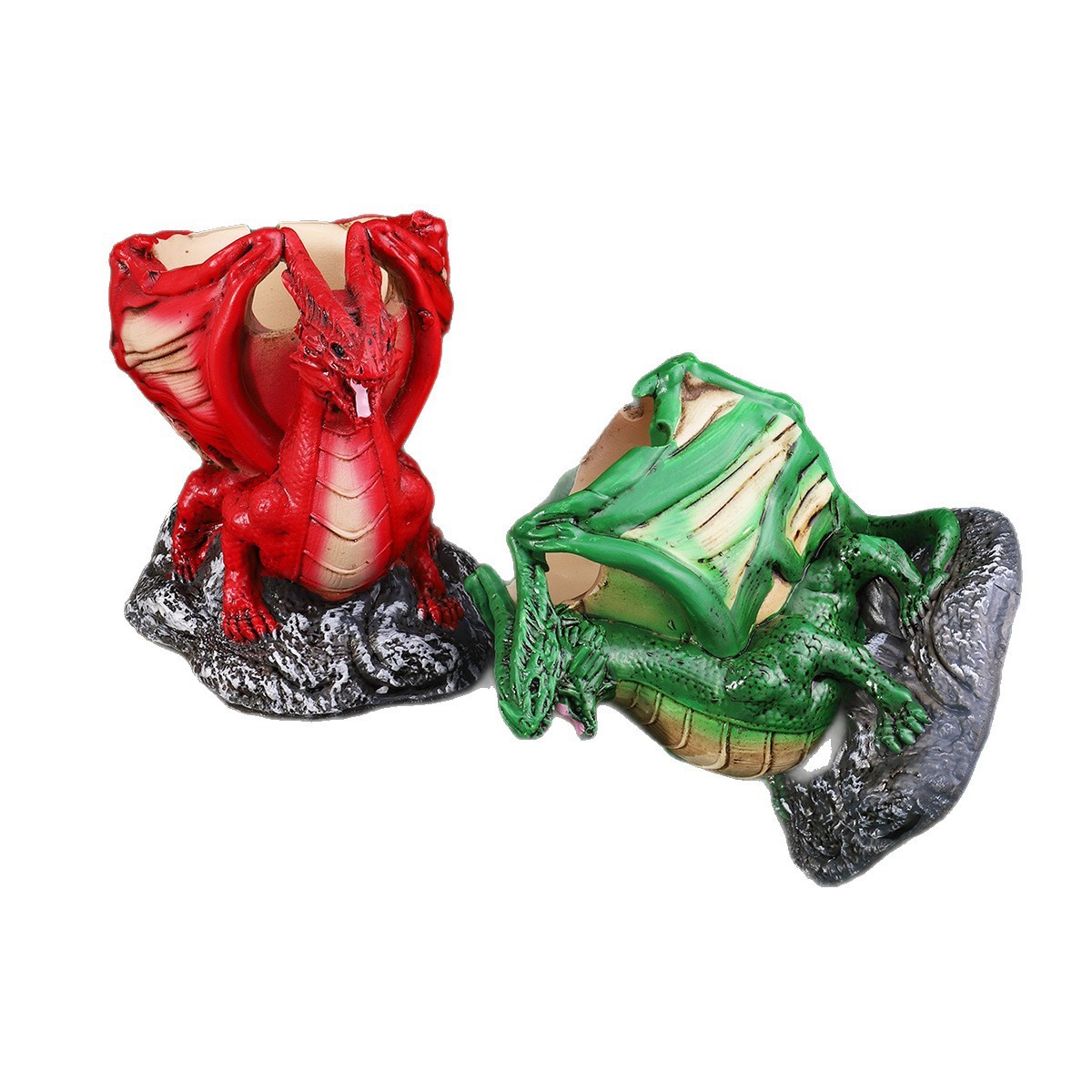 Factory direct sale of dinosaur ashtray resin creative craft three dimensional art piece three-dimensional decorative ashtray wholesale