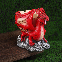 Factory direct sale of dinosaur ashtray resin creative craft three dimensional art piece three-dimensional decorative ashtray wholesale