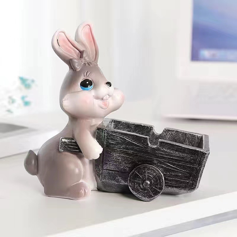 Creative and trendy ashtray with anti-flying ash design suitable for home living room Adorable dog-shaped animal ashtray home decoration 2025 new style