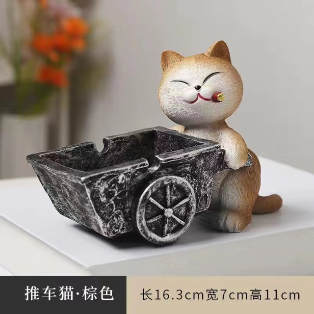 Creative and trendy ashtray with anti-flying ash design suitable for home living room Adorable dog-shaped animal ashtray home decoration 2025 new style