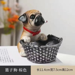 Creative and trendy ashtray with anti-flying ash design suitable for home living room Adorable dog-shaped animal ashtray home decoration 2025 new style