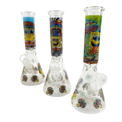 Wholesale Custom LOGO Glass Bong Waterpipe Beaker Bong