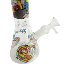 Wholesale Rick&Morty Beaker Bong Waterpipe Glass Bong