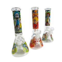 Wholesale Rick&Morty Beaker Bong Waterpipe Glass Bong
