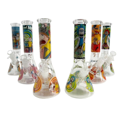 Wholesale Rick&Morty Beaker Bong Waterpipe Glass Bong