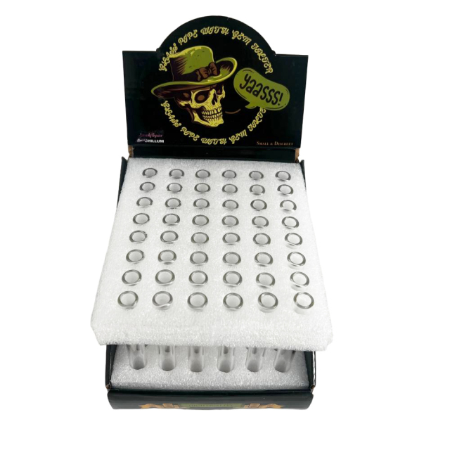 Wholesale Clear Chillum in Display Box from Honghui Smoking
