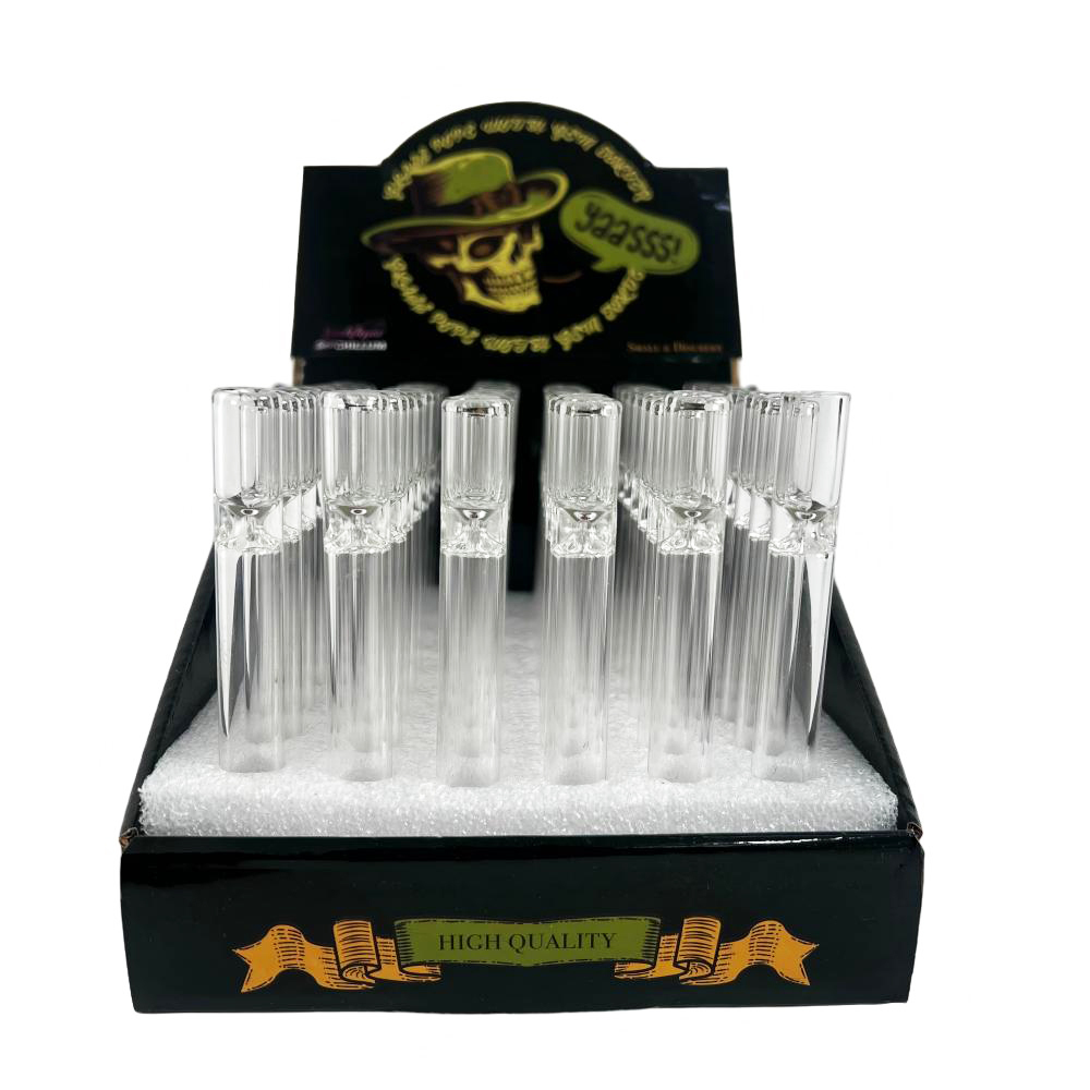 Wholesale Clear Chillum in Display Box from Honghui Smoking
