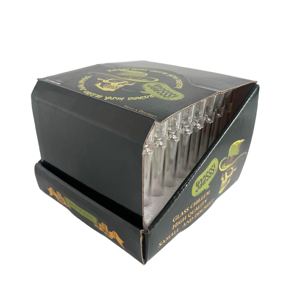 Wholesale Clear Chillum in Display Box from Honghui Smoking