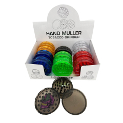 Wholesale Plastic Engrave LOGO Herb Grinder 60mm-2parts