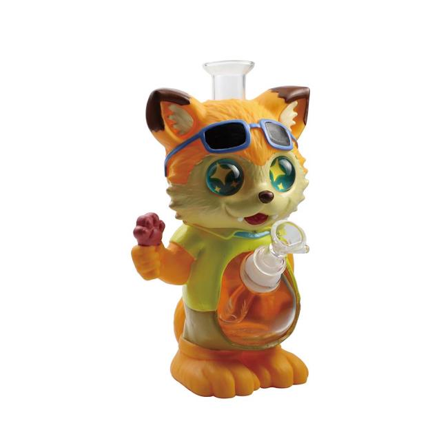 Wholesale Cute Cat Nick Design Soft Silicone Waterpipe Silicone Bong from Honghui Smoking
