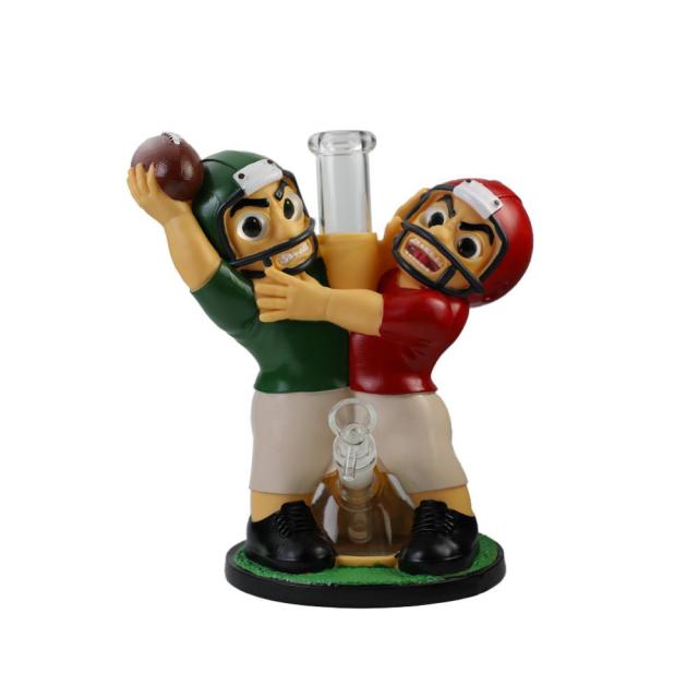 Wholesale Rugby Player Design Soft Silicone Waterpipe Silicone Bong