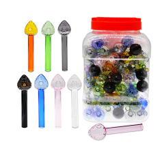 Wholesale 4 inches Colorful Strawberry Oil Burner Pipe in Jar