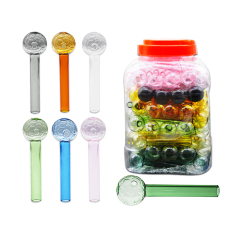 Wholesale 4 inch Football Design Oil Burner Pipe Glass Hand Pipe Smoke Pipe