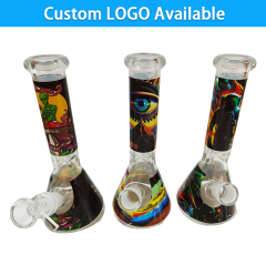 Wholesale Factory Directly Custom Logo 8inch Glass Bong Waterpipe Beaker Bong