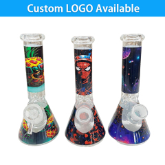 Wholesale Factory Directly Custom Logo 8inch Glass Bong Waterpipe Beaker Bong