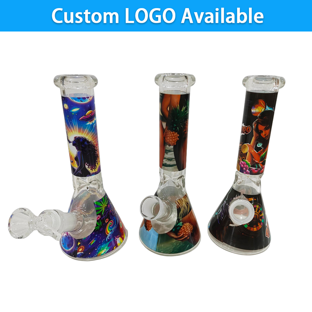 Wholesale Custom LOGO Available Glass Bong Beaker Bong Waterpipe