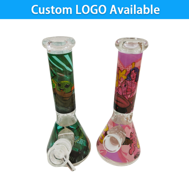 Glass Bong Supplier Manufactuer Wholesale 8inch Glass Bong Waterpipe Beaker Bong