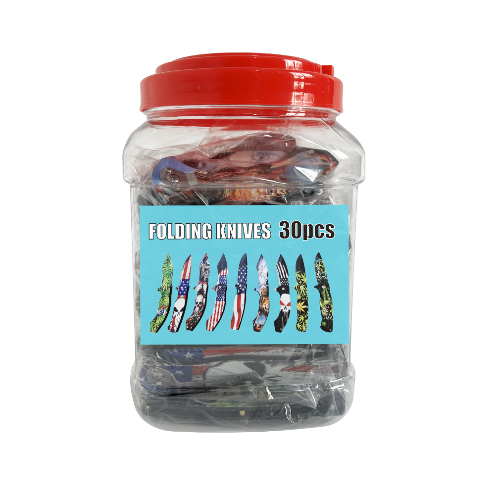 Wholesale Portable Useful Multi-function Custom LOGO Foldable Knife in Jar
