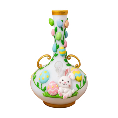 Wholesale Easter Glass Bong Cute Rabbit Egg Waterpipe