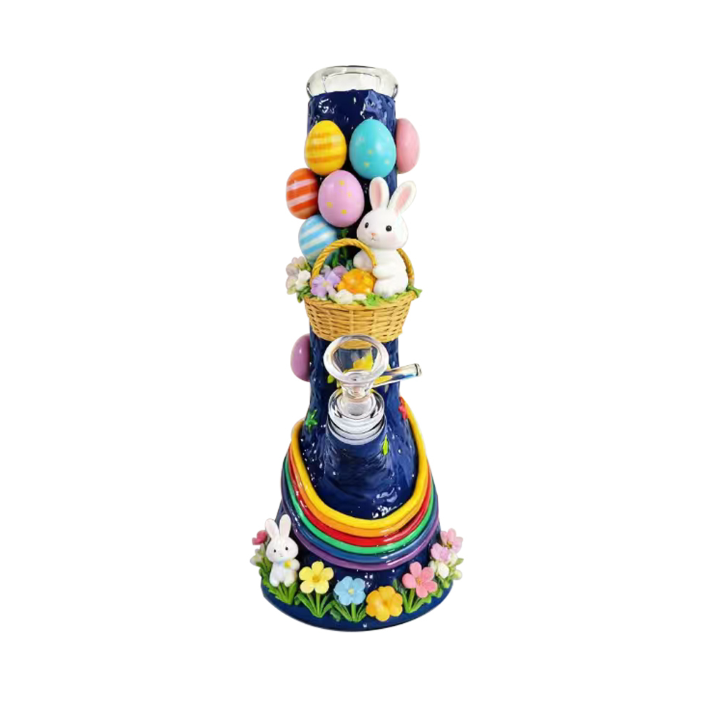 Wholesale 2026 New Easter Rabbit Egg Design Waterpipe Glass Bong Beaker Bong