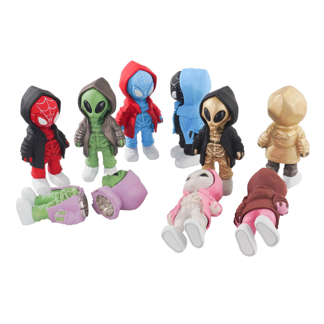 Wholesale Creaive Spider-man Aliens Design Herb Grinder Weed Grinder