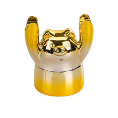 Wholesale Electroplated Colored Pig Design Herb Grinder Weed Grinder