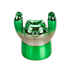 Wholesale Electroplated Colored Pig Design Herb Grinder Weed Grinder