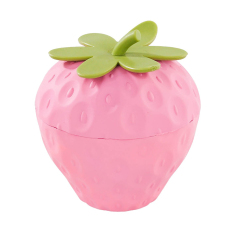 Wholesale Cute Strawberry Design Plastic Zinc Alloy Herb Grinder Weed Grinder