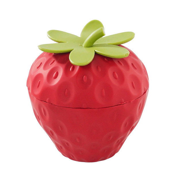 Wholesale Cute Strawberry Design Plastic Zinc Alloy Herb Grinder Weed Grinder