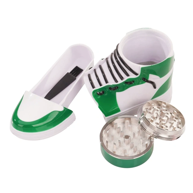 Wholesale AJ Sport Shoes Design Zinc Alloy Weed Grinder Herb Grinder Tobacco Grinder