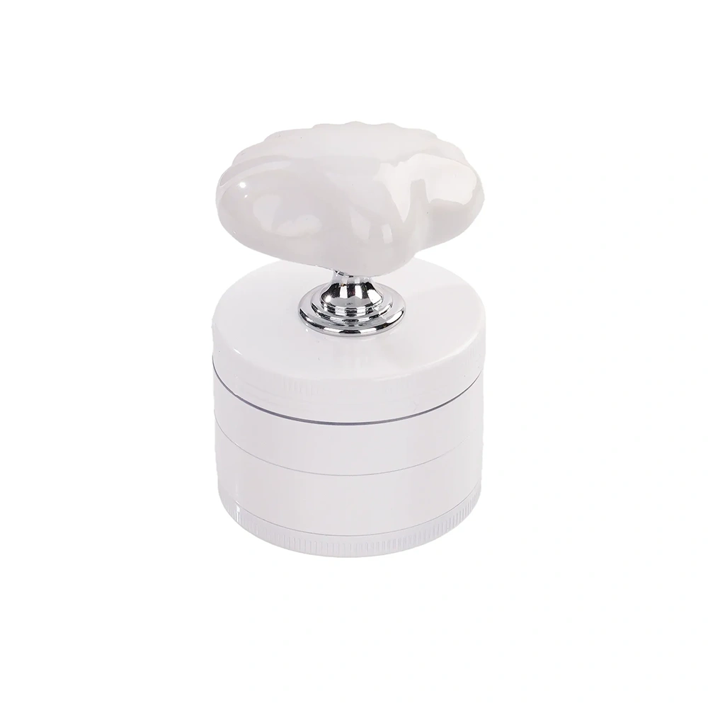 Wholesale New Shell Design 4parts Zinc Alloy Herb Grinder Weed Grinder