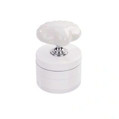Wholesale New Shell Design 4parts Zinc Alloy Herb Grinder Weed Grinder