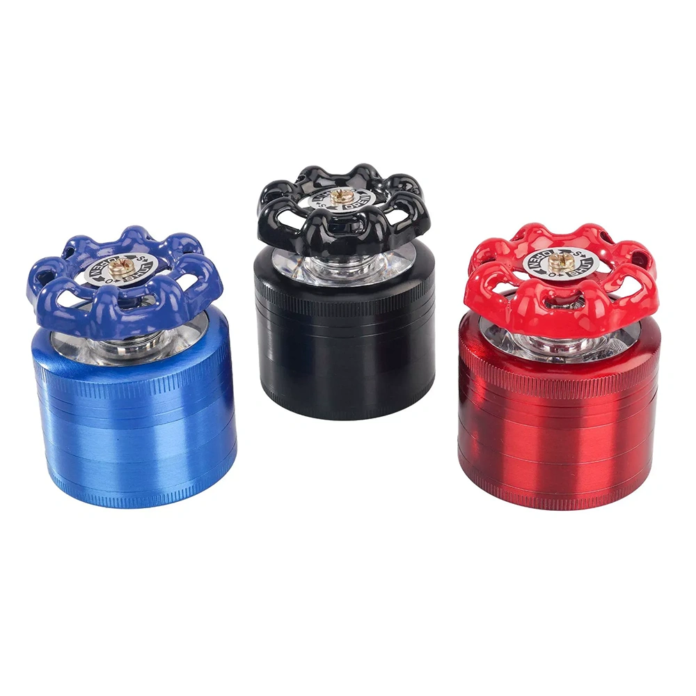 Wholesale Creative Valve Design Zinc Alloy Weed Grinder