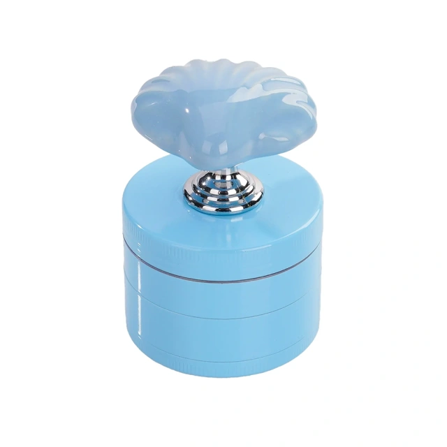 Wholesale New Shell Design 4parts Zinc Alloy Herb Grinder Weed Grinder