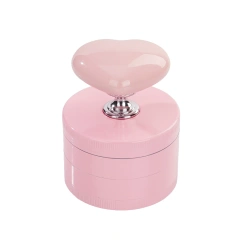 Wholesale Sweet Heart Shaped Design Zinc Alloy Herb Grinder Weed Grinder