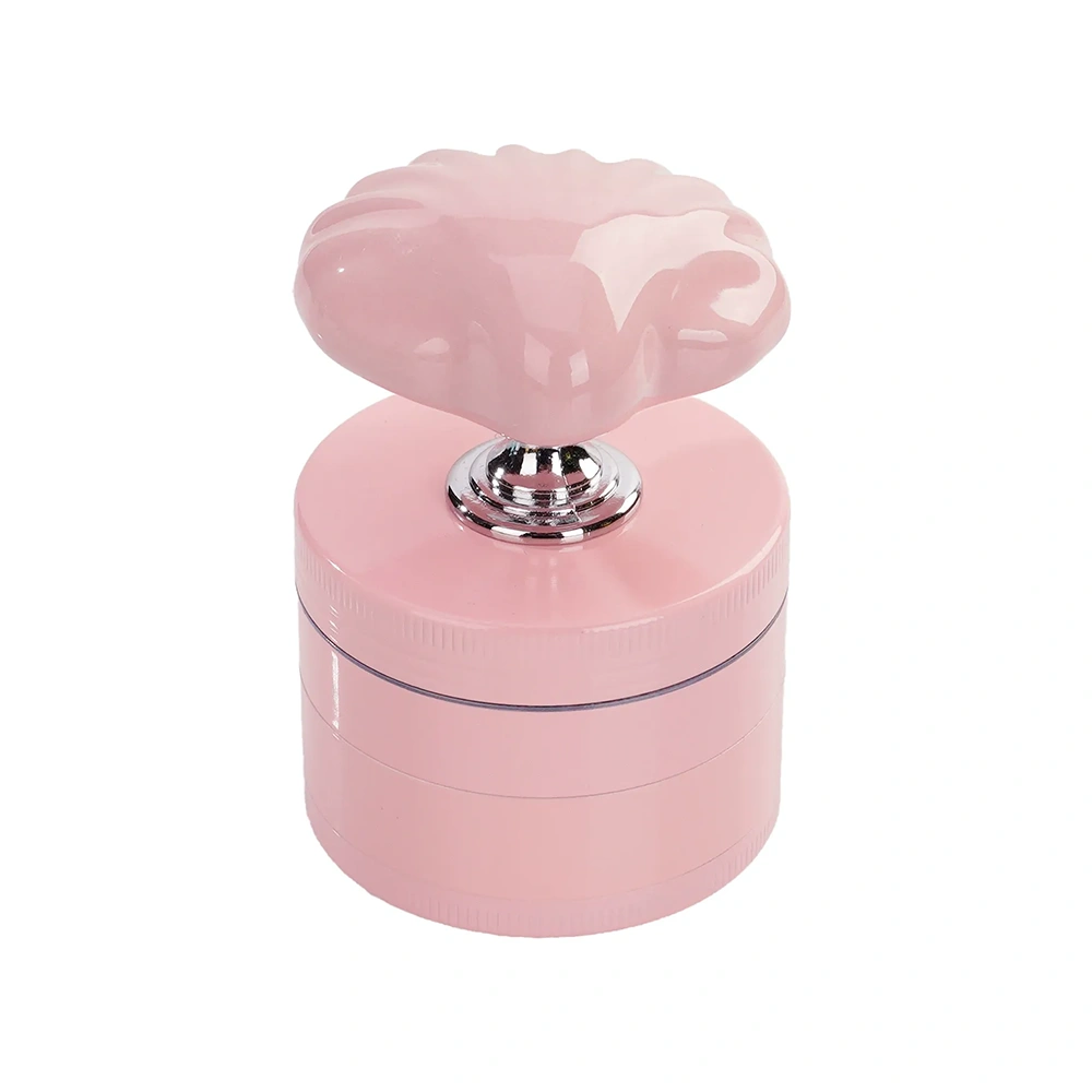 Wholesale New Shell Design 4parts Zinc Alloy Herb Grinder Weed Grinder