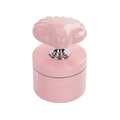 Wholesale New Shell Design 4parts Zinc Alloy Herb Grinder Weed Grinder
