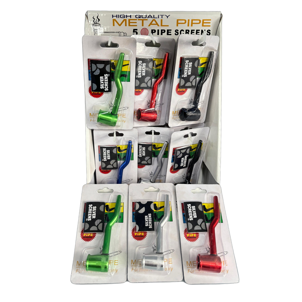 Hand Pipe Factory Wholesale Metal Smoke Pipes with Display Box