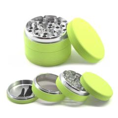Wholesale Metal Aluminum Alloy Glow-in-the-dark Rubber Paint Herb Grinder Weed Grinder