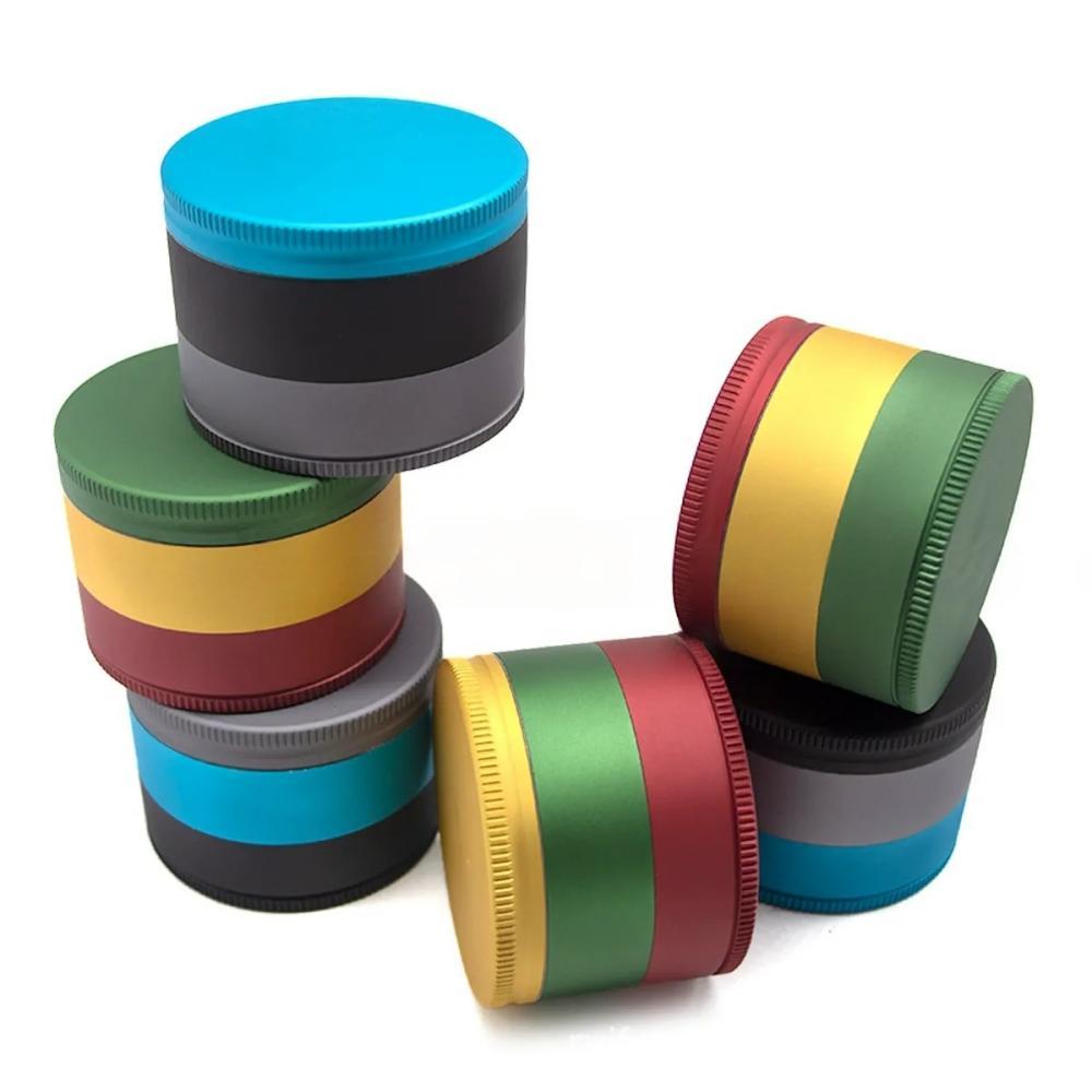 Wholesale 70mm-3parts Aluminum Alloy Herb Grinder Weed Grinder