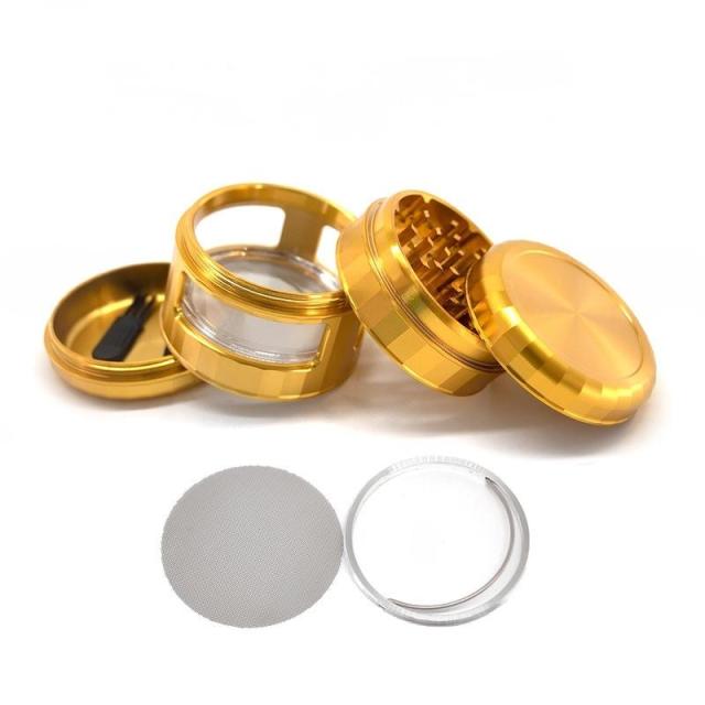 Wholesale New Removable Filter Screen Aluminun Alloy Herb Grinder
