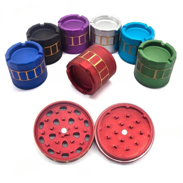 Wholesale Creative Metal Aluminum Alloy Weed Grinder with Ashtray